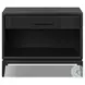 Rosenell Black Oak Veneer Open 1 Drawer Nightstand