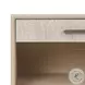 Rosenell Natural Oak Veneer Open 1 Drawer Nightstand