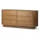 Paden Seasoned Brown Acacia 6 Drawer Dresser