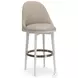 Another Round Ivory and Moonstone Swivel Bar Stool