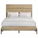 Newhall Vintage Oak Melamine Queen Panel Bed
