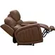 Pierce Homerun Cinnamon Leather Zero Gravity Power Reclining Living Room Set with Power Lumbar and USB Charging