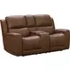 Pierce Homerun Cinnamon Leather Zero Gravity Power Reclining Living Room Set with Power Lumbar and USB Charging