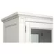 Willowbrook Egg Shell White 2 Glass Door Display Cabinet with LED