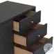 Fiona Black Raffia 72" Media Console
