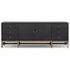 Fiona Black Raffia 72" Media Console