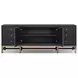 Fiona Black Raffia 72" Media Console