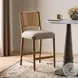 Rothler Alcala Wheat Performance Fabric Counter Height Stool