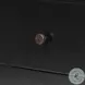 Soto Black Large 2 Drawer Nightstand