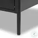 Soto Black Large 2 Drawer Nightstand