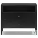 Soto Black Large 2 Drawer Nightstand