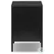 Soto Black Large 2 Drawer Nightstand