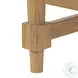 Blinn Worn Oak Veneer Leaf 88" Extendable Oval Dining Table