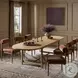 Blinn Worn Oak Veneer Leaf 88" Extendable Oval Dining Table