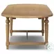 Blinn Worn Oak Veneer Leaf 88" Extendable Oval Dining Table