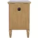 Brentwood Cascade Oak End Table with USB Charging