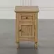 Brentwood Cascade Oak End Table with USB Charging