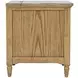 Brentwood Cascade Oak End Table with USB Charging