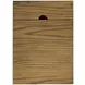 Brentwood Cascade Oak End Table with USB Charging