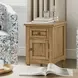 Brentwood Cascade Oak End Table with USB Charging
