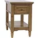 Brentwood Cascade Oak Rectangular Chairside End Table