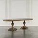 Brentwood Cascade Oak Extendable Oval Dining Table