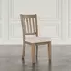 Brentwood Flax and Cascade Oak Upholstered Dining Chair Set of 2