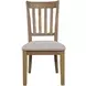 Brentwood Flax and Cascade Oak Upholstered Dining Chair Set of 2