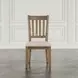 Brentwood Flax and Cascade Oak Upholstered Dining Chair Set of 2