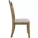Brentwood Flax and Cascade Oak Upholstered Dining Chair Set of 2