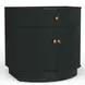 Olivia Black 1 Drawer Nightstand