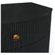 Olivia Black 1 Drawer Nightstand