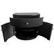 Olivia Black 1 Drawer Nightstand