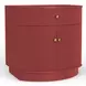 Olivia Burgundy 1 Drawer Nightstand
