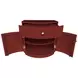 Olivia Burgundy 1 Drawer Nightstand