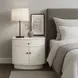 Olivia Coconut Milk 1 Drawer Nightstand