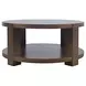 Brownstone Chocolate Brown Round Occasional Tabe Set