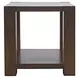 Brownstone Chocolate Brown Square End Table