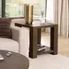 Brownstone Chocolate Brown Square End Table
