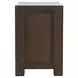 Brownstone Chocolate Brown Rectangular Chairside End Table