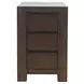 Brownstone Chocolate Brown Rectangular Chairside End Table