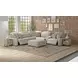 Terrence Oyster Castered Cocktail Square Ottoman