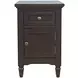 Brentwood Arbor Oak End Table with USB Charging