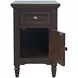 Brentwood Arbor Oak End Table with USB Charging