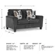 Erinslane Dusk 61" Loveseat