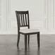 Brentwood Flax and Arbor Oak Upholstered Dining Chair Set of 2
