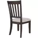 Brentwood Flax and Arbor Oak Upholstered Dining Chair Set of 2