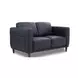 Baxter Midnight Blue Leather Living Room Set