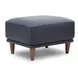 Baxter Midnight Blue Leather Living Room Set