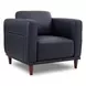 Beckett Midnight Blue Leather Upholstered Accent Chair